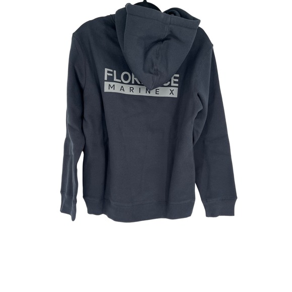 NEW! Florence Marine X Size Small Burgee 2.0 Hoodie Black $85 Organic Cotton - Picture 3 of 11